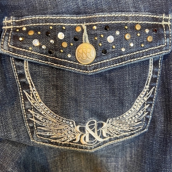 Rock & Republic Dark Wash Denim Bootcut Kasandra Jeans Casual Stretch 6/28 - Picture 7 of 11